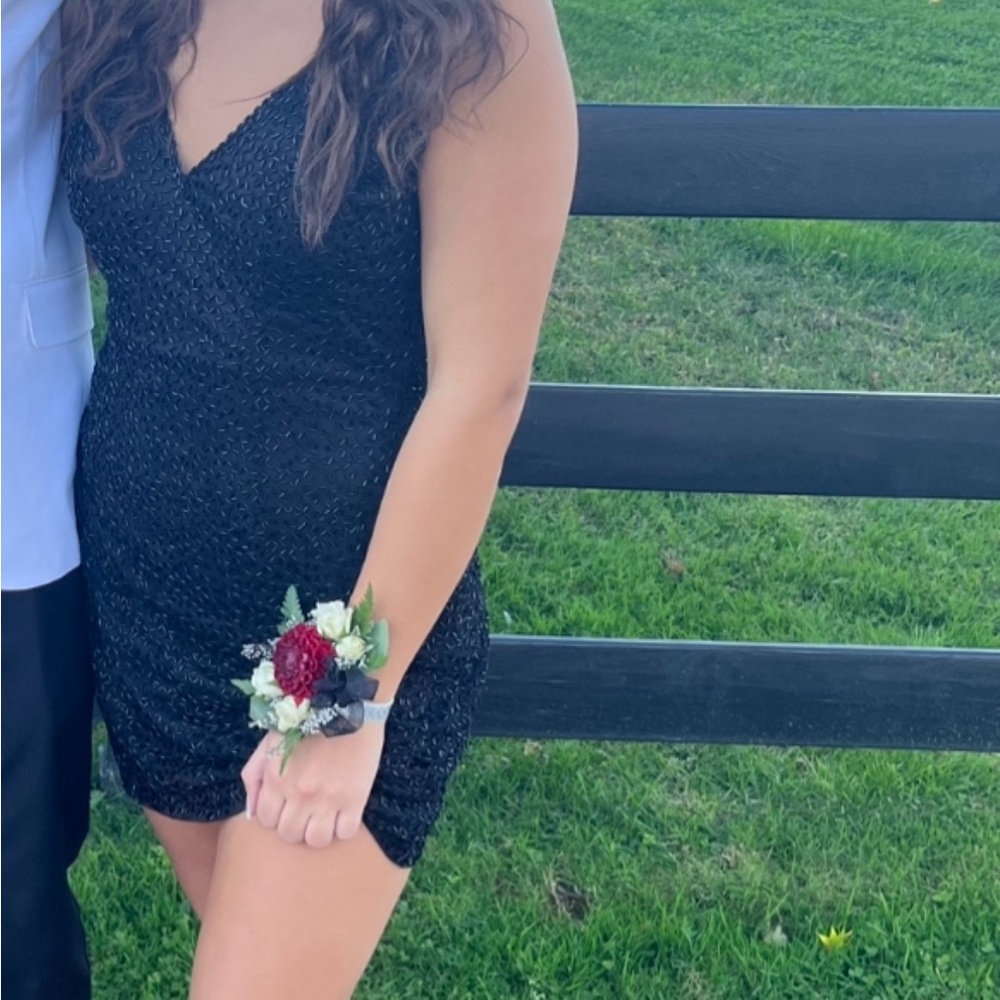 Primavera black homecoming dress